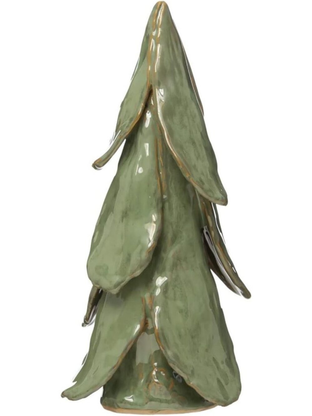 Handmade Stoneware Tree Decor, Mint Color, Unique Reactive Glaze Finish
